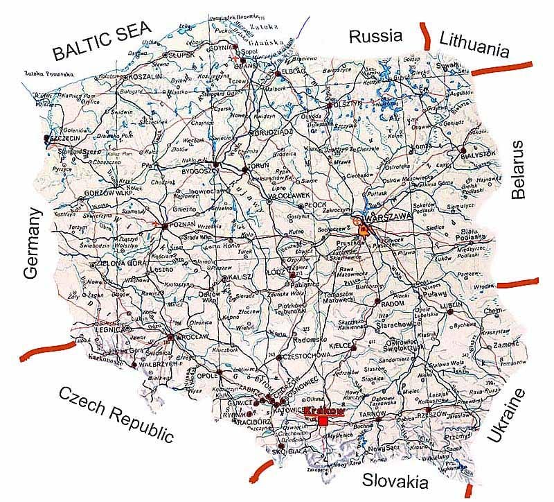 地図ポーランド通り