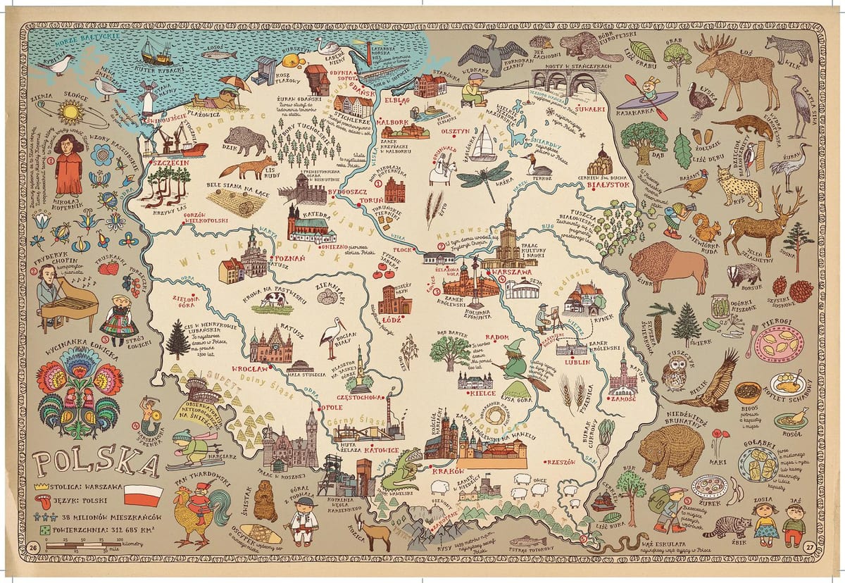 地図ポーランド観光