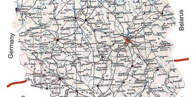 地図ポーランド通り