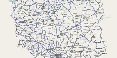 地図ポーランドレール