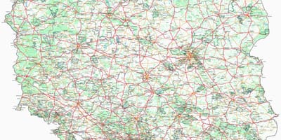 地図ポーランド市町村