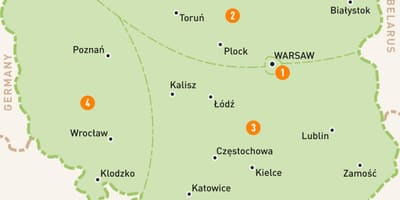 地図ポーランド洋室