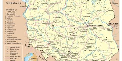 地図ポーランドの輸送